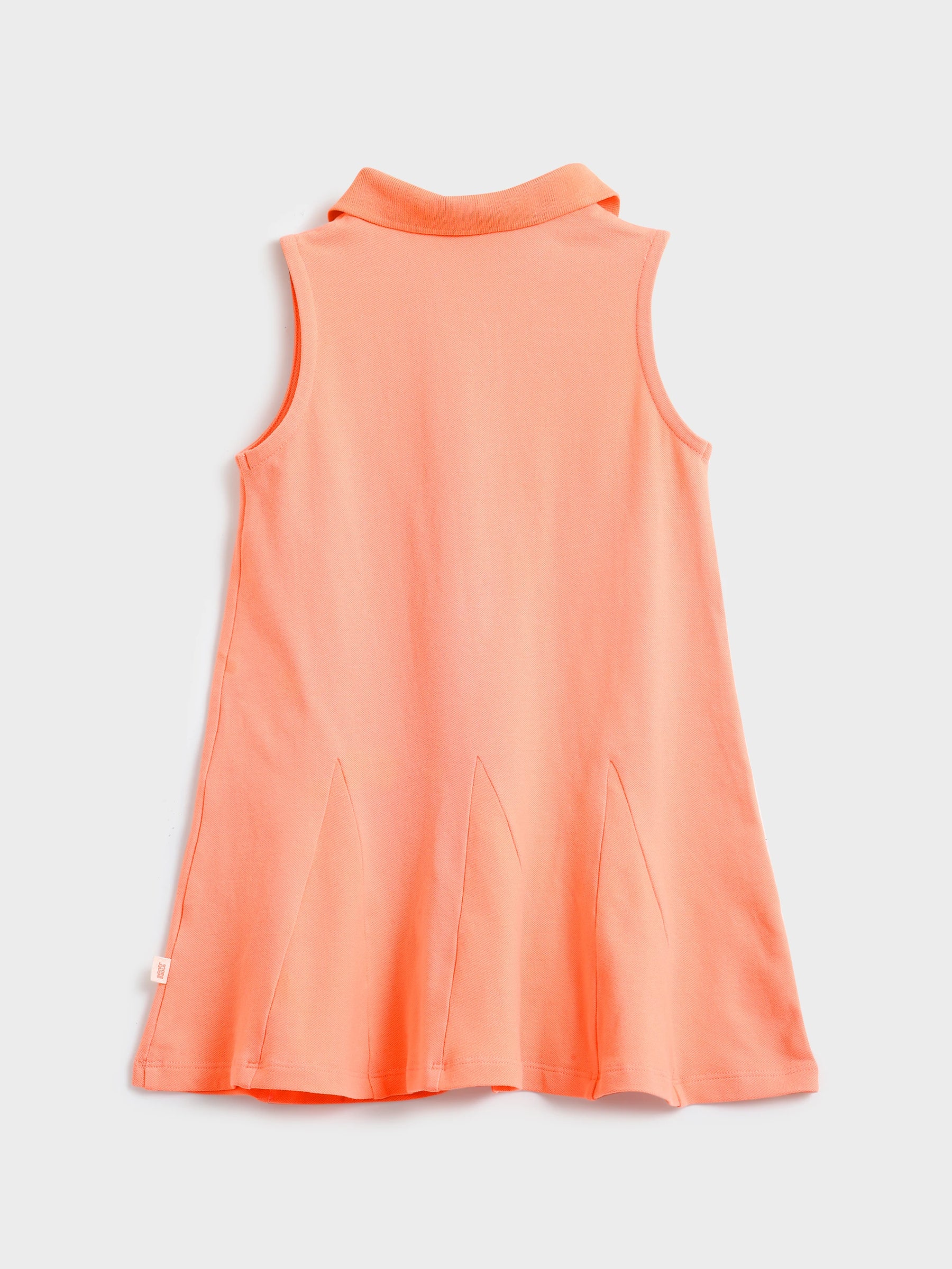 Peach Sleeveless Polo Dress
