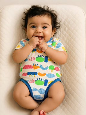 Crazy Wow Ruffled Cotton Bodysuit