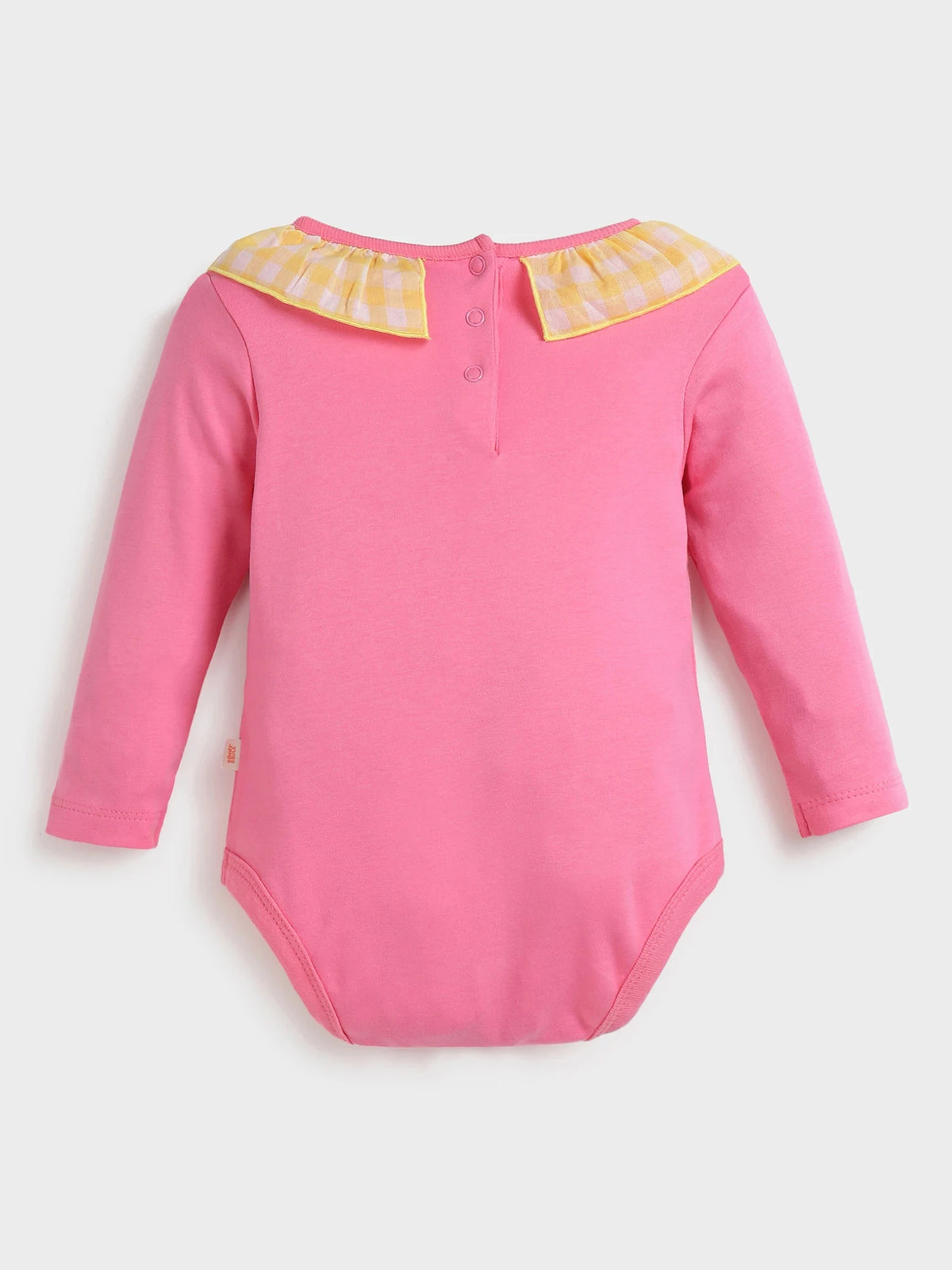 Pink ruffle bodysuit