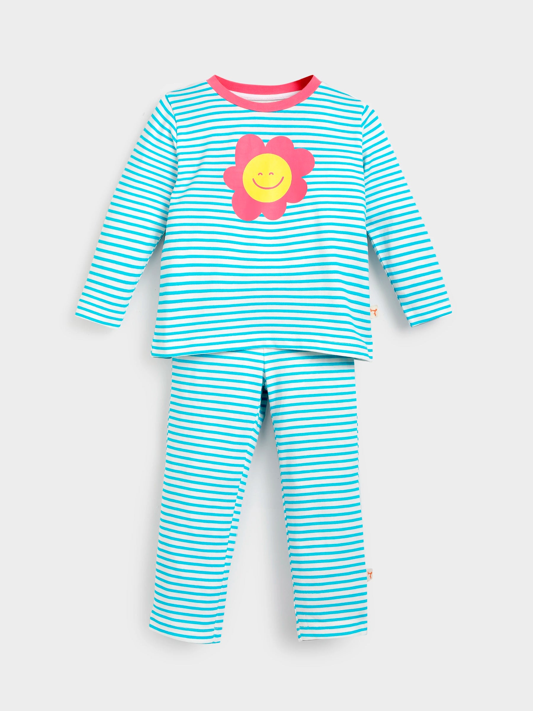 Striped Printed Night Suit Set
