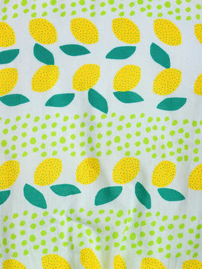 Lemon Stripe Sleeveless Bubble Top