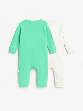 Pastel Full Sleeve Baby Sleepsuit Set
