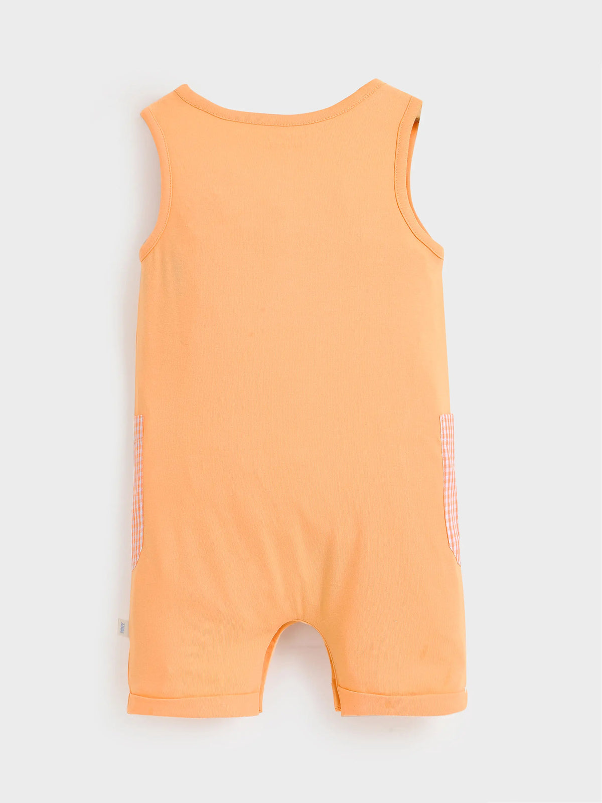 Girl Sleeveless Romper Orange 1407