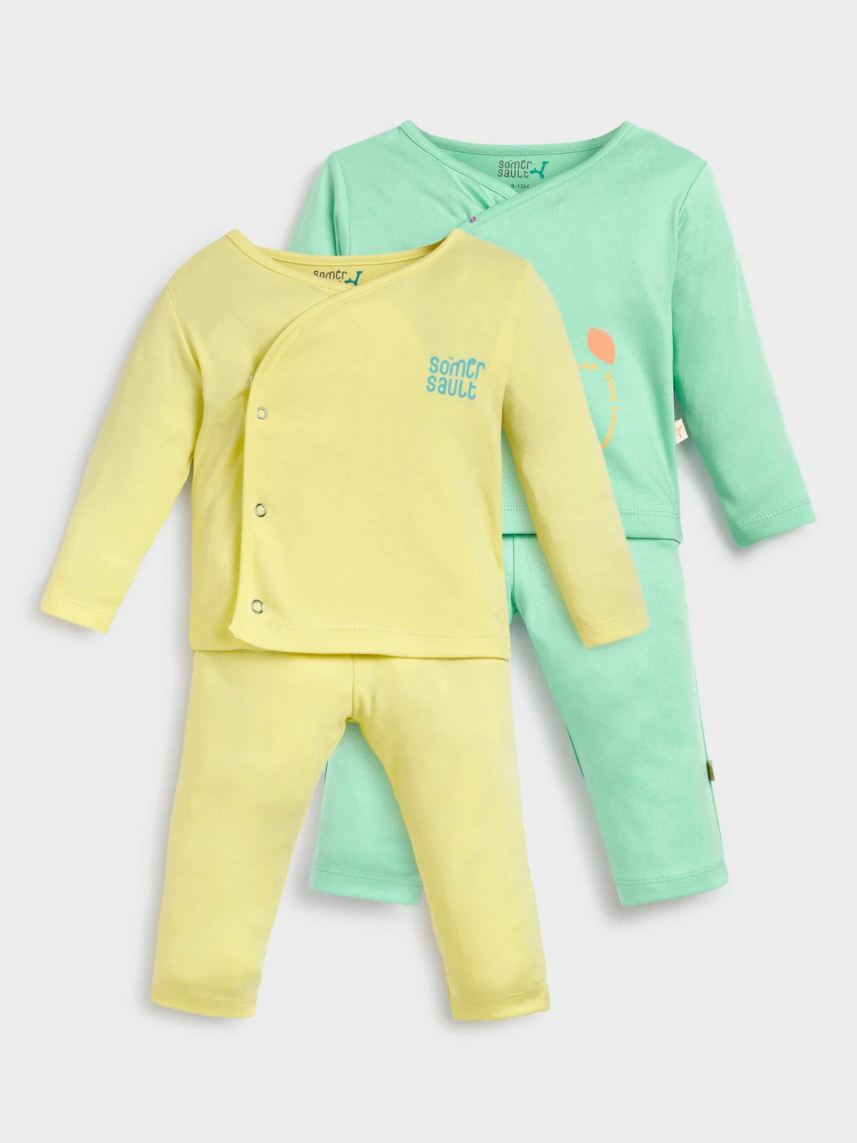 Soft Essentials Baby Jhalba Set ̢‰âÛÏ Mint & Sunshine Yellow