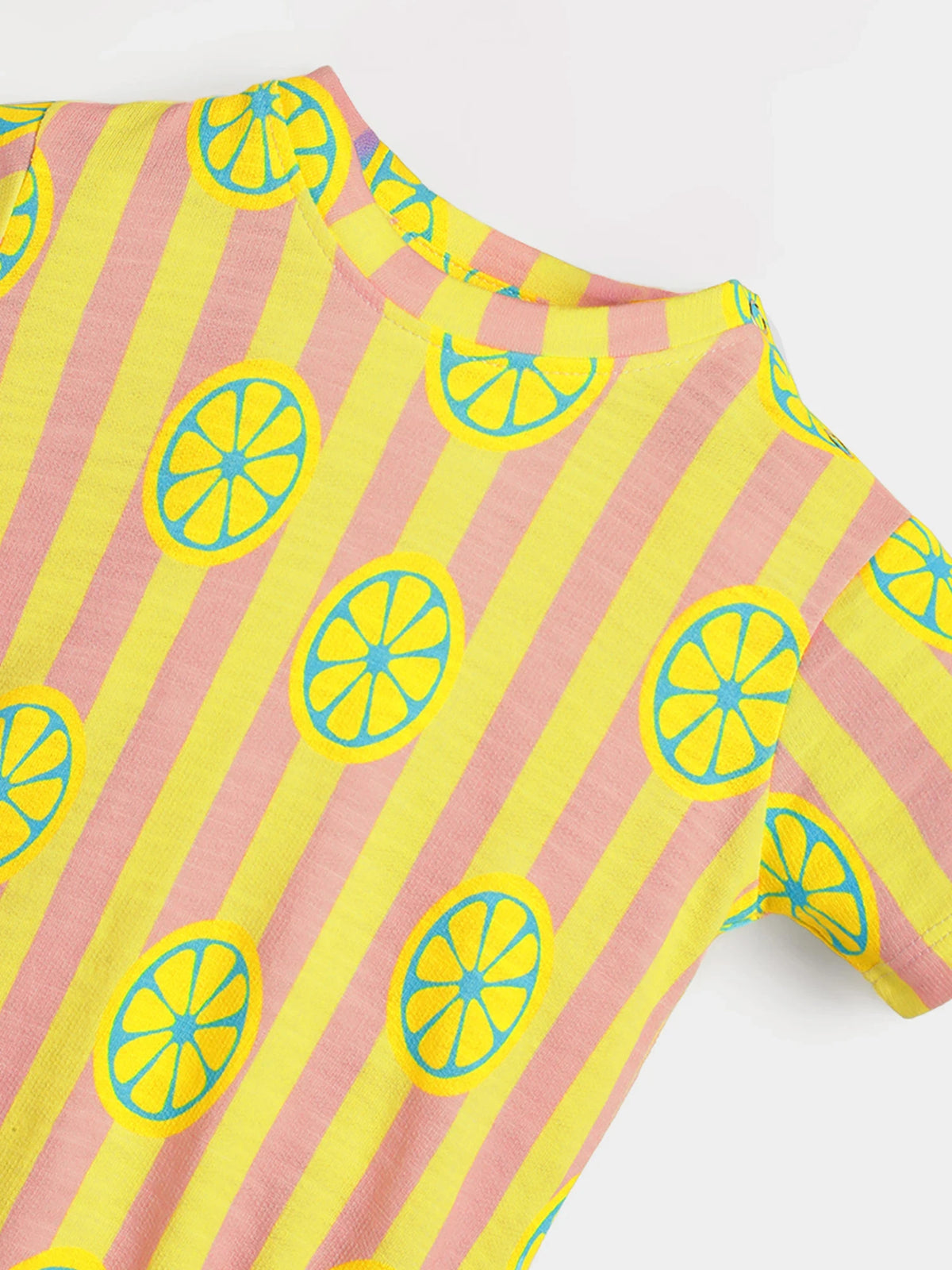 Pink Lemonade Stripe Baby Girls Bodysuit