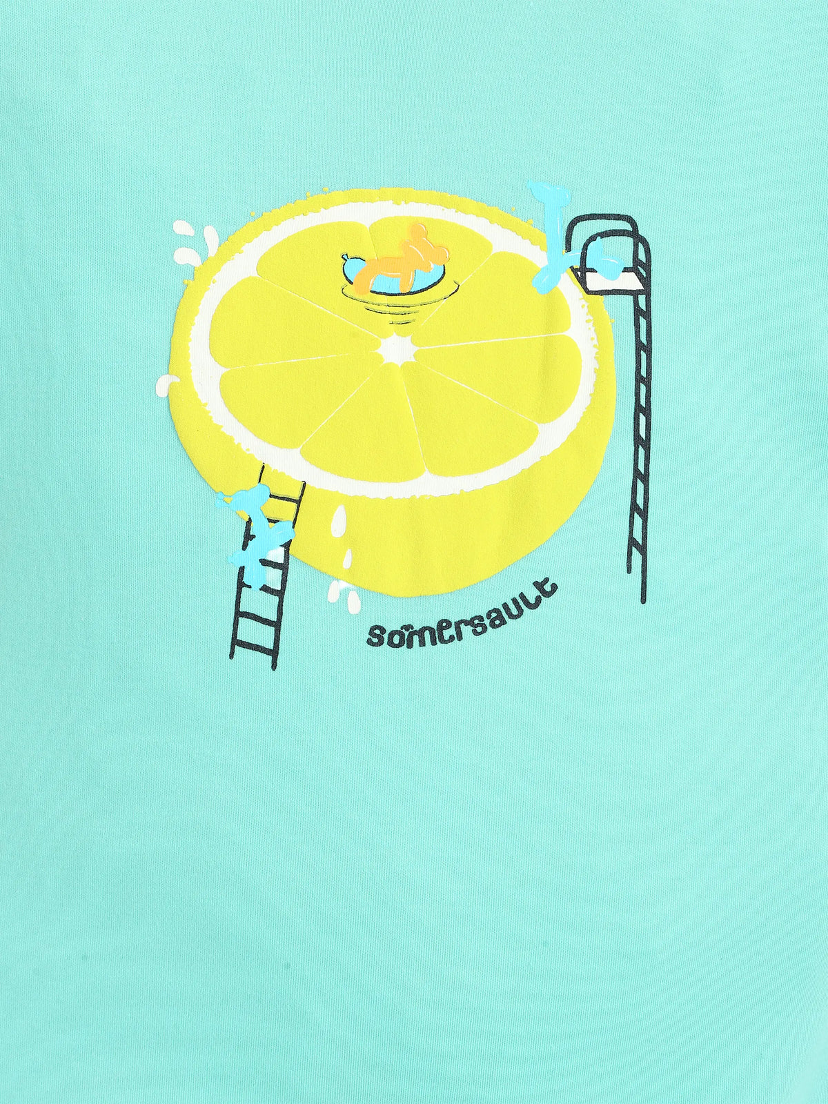 Girl Half Sleeve Romper Green 1484