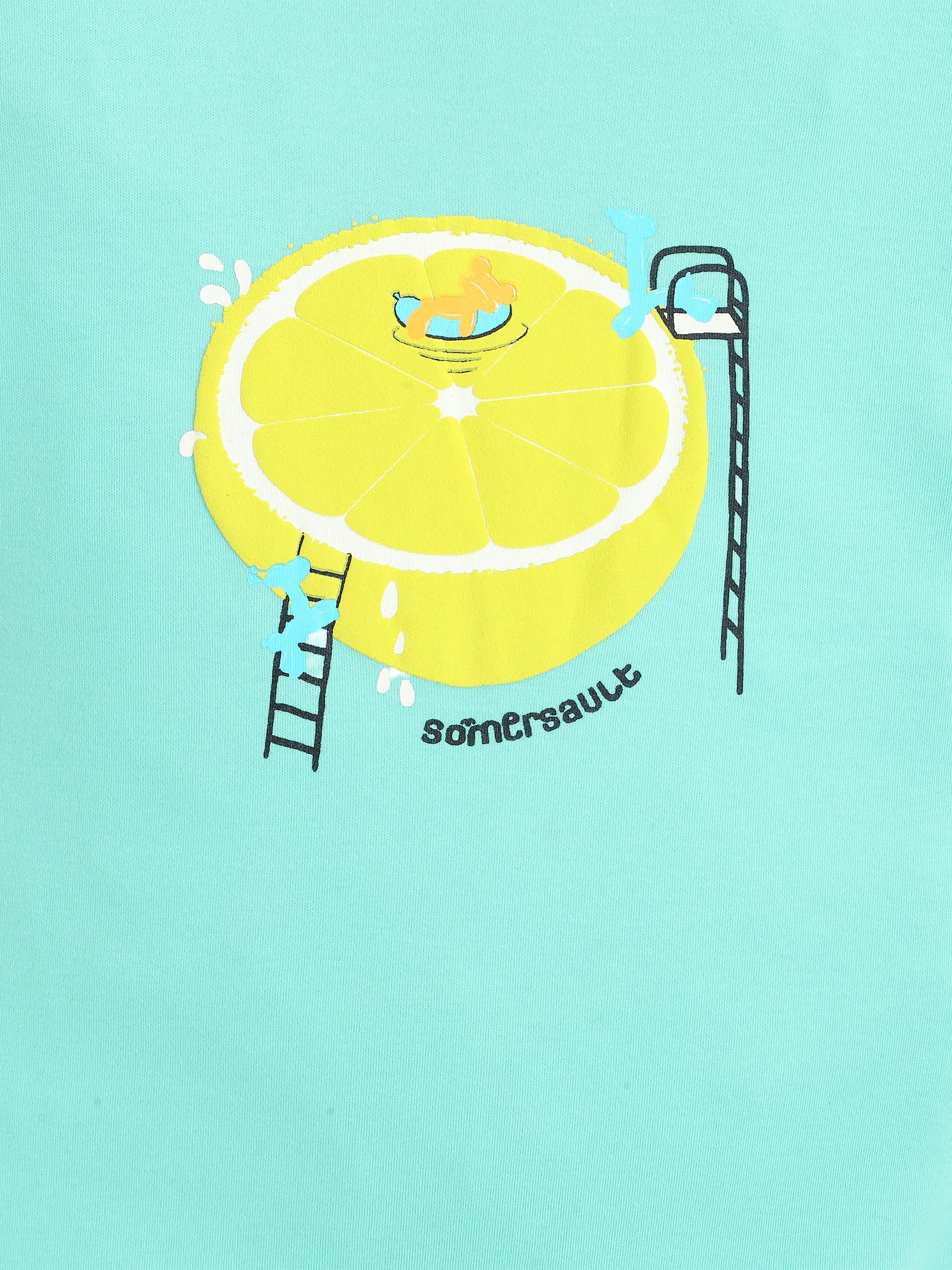 Girl Half Sleeve Romper Green 1484