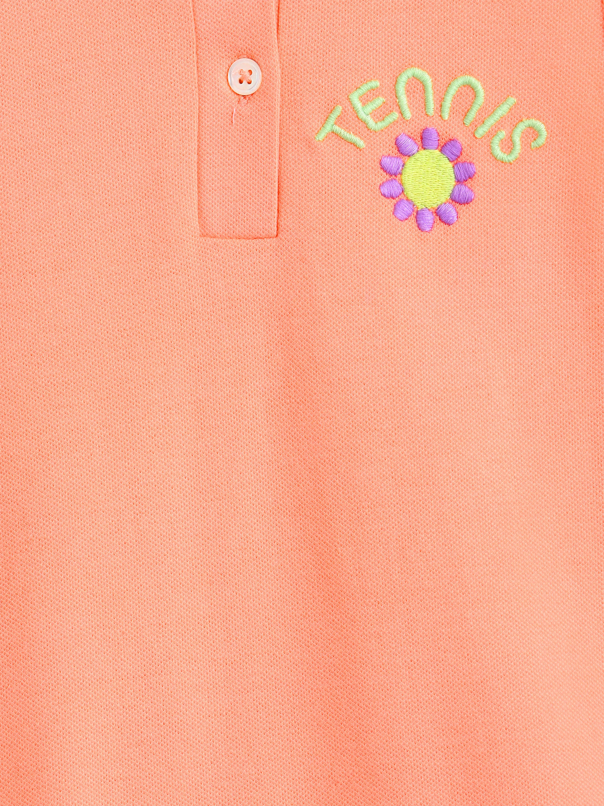 Peach Sleeveless Polo Dress