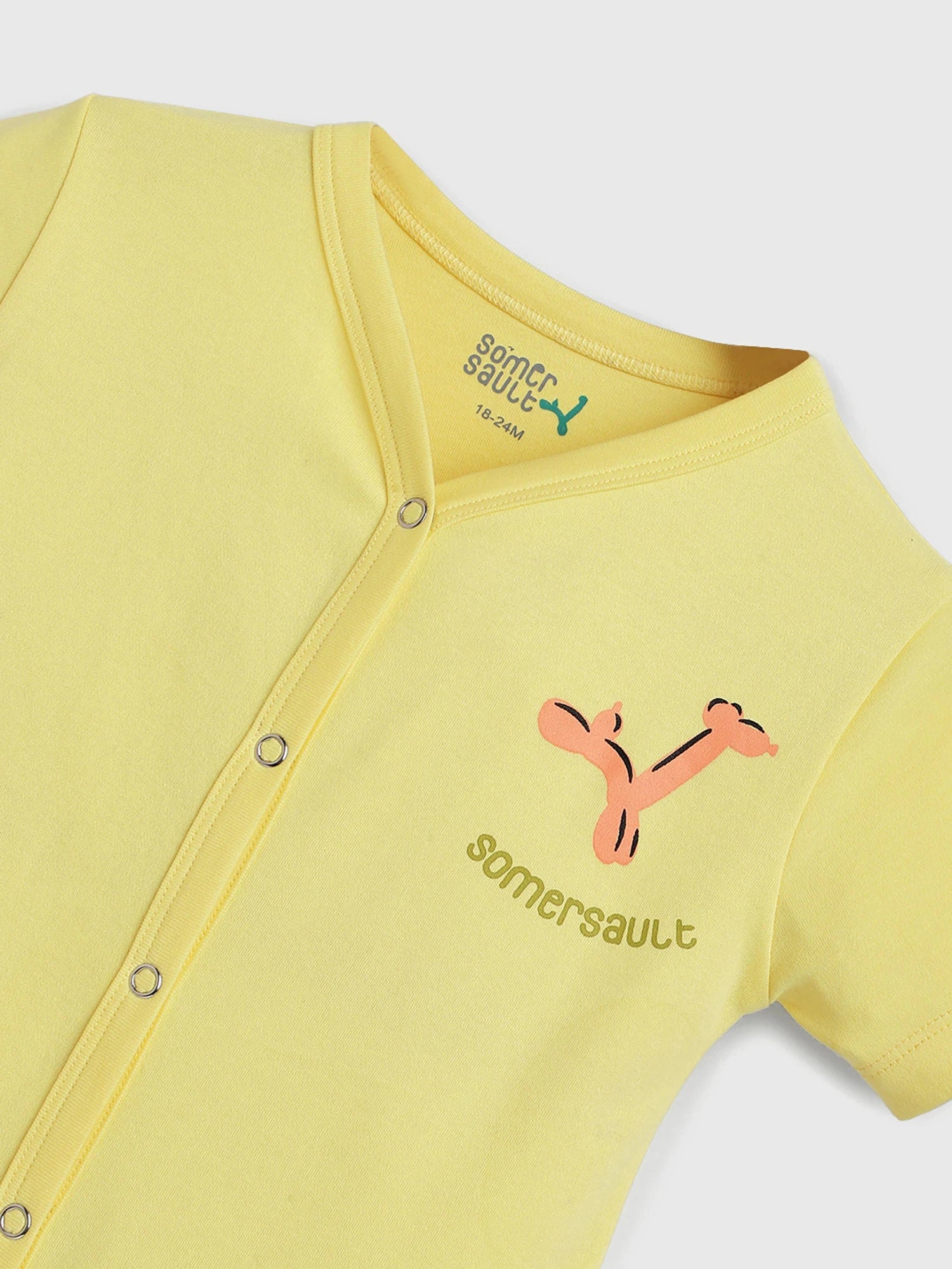 Sunny Citrus Baby Girls Romper Set