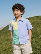 Colourblock Striped Short Sleeve Shirt