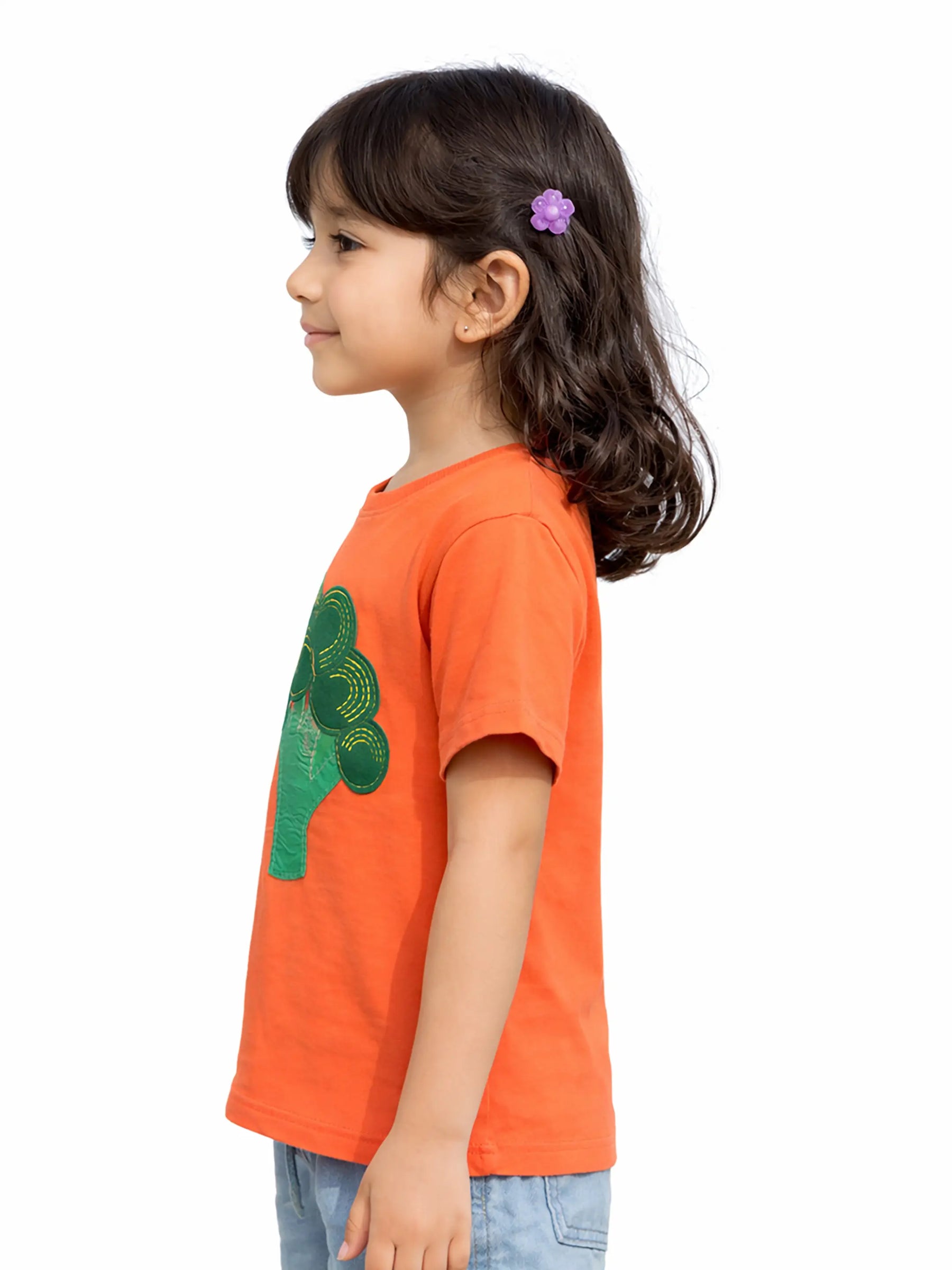 Broccoli Drop Shoulder Cotton Tee