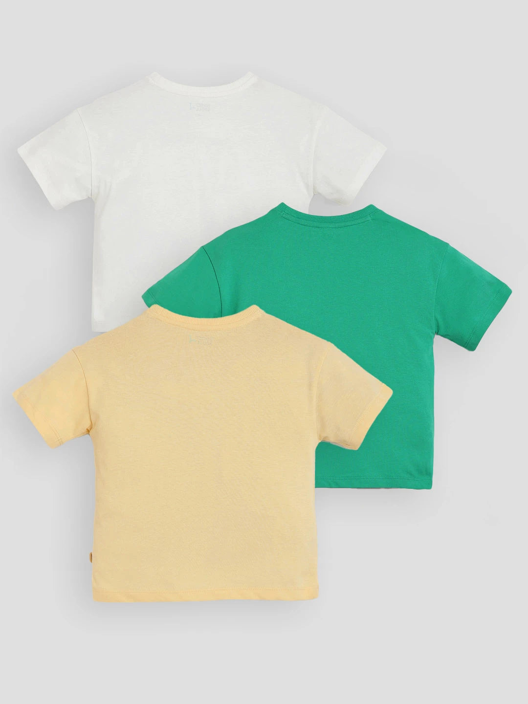 Pack of 3 Printed Cotton T-Shirts