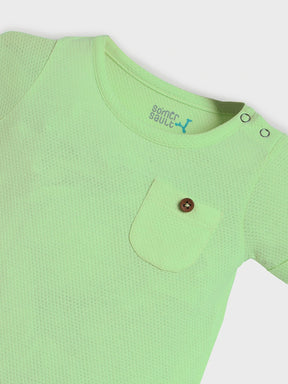 Pack of Two Pastel Textured Baby Romper Set