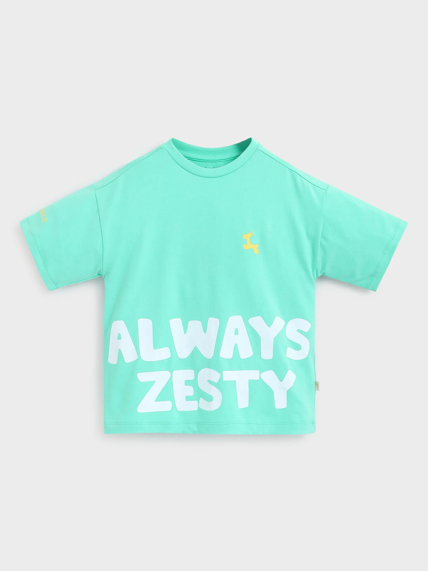 Boy Half Sleeve T-shirt Green 1525