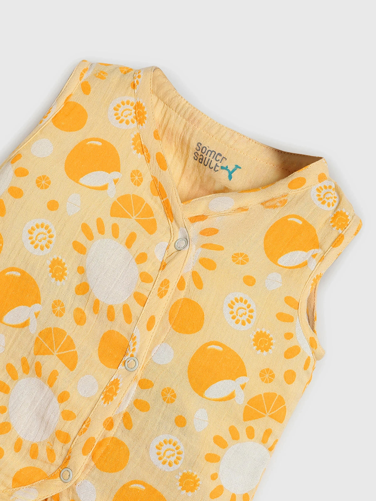 Sunny Bloom Printed Cotton Baby Set for Girls