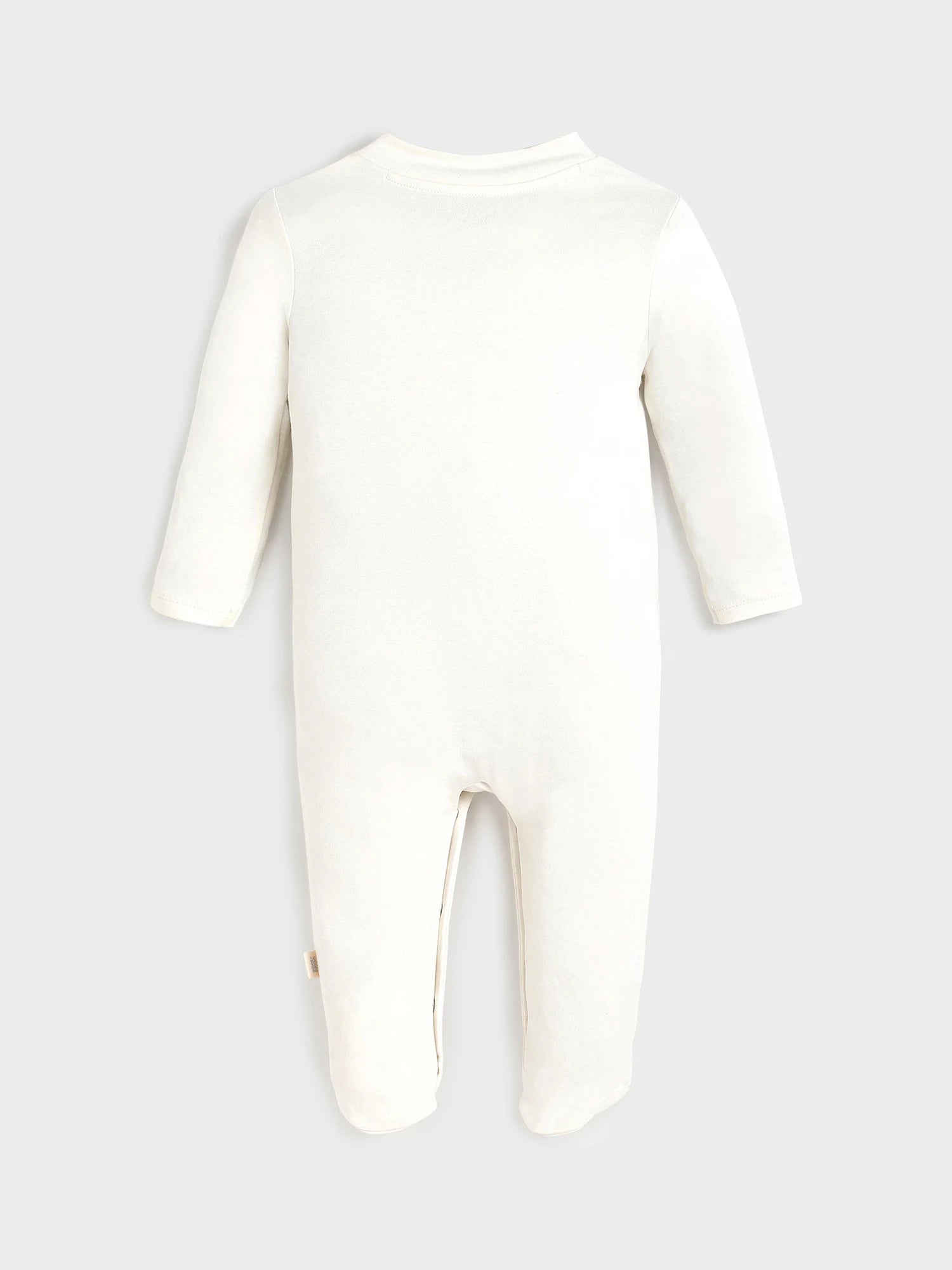 Ivory Sports Patch Footed Sleepsuit