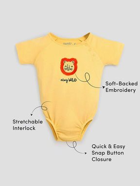 Stay Wild Lion Baby Boys Bodysuit