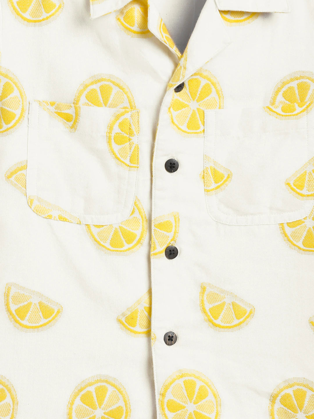 Lemon Print Short Sleeve Shirt