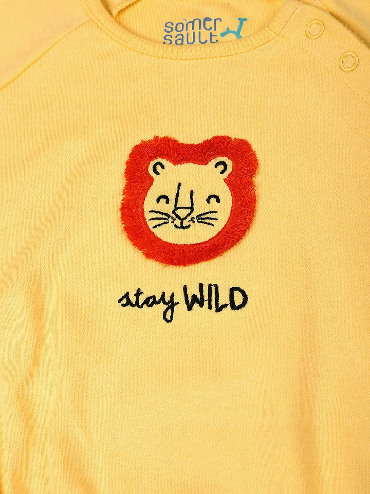 Stay Wild Lion Baby Boys Bodysuit