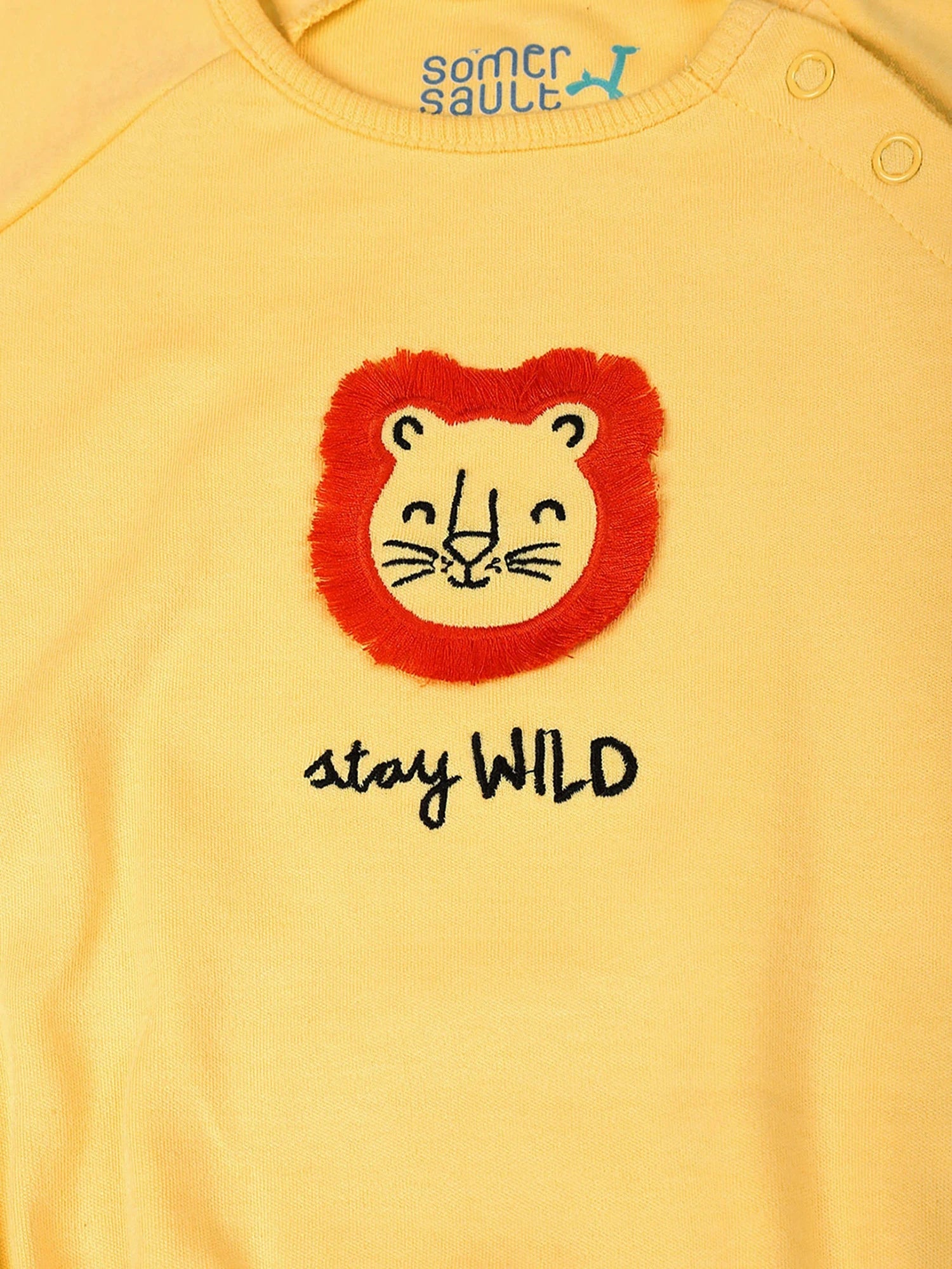 Stay Wild Lion Baby Boys Bodysuit
