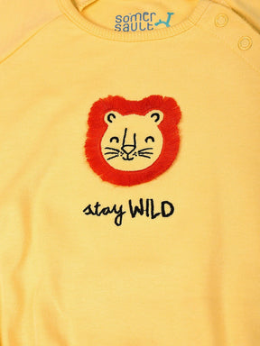 Stay Wild Lion Baby Boys Bodysuit