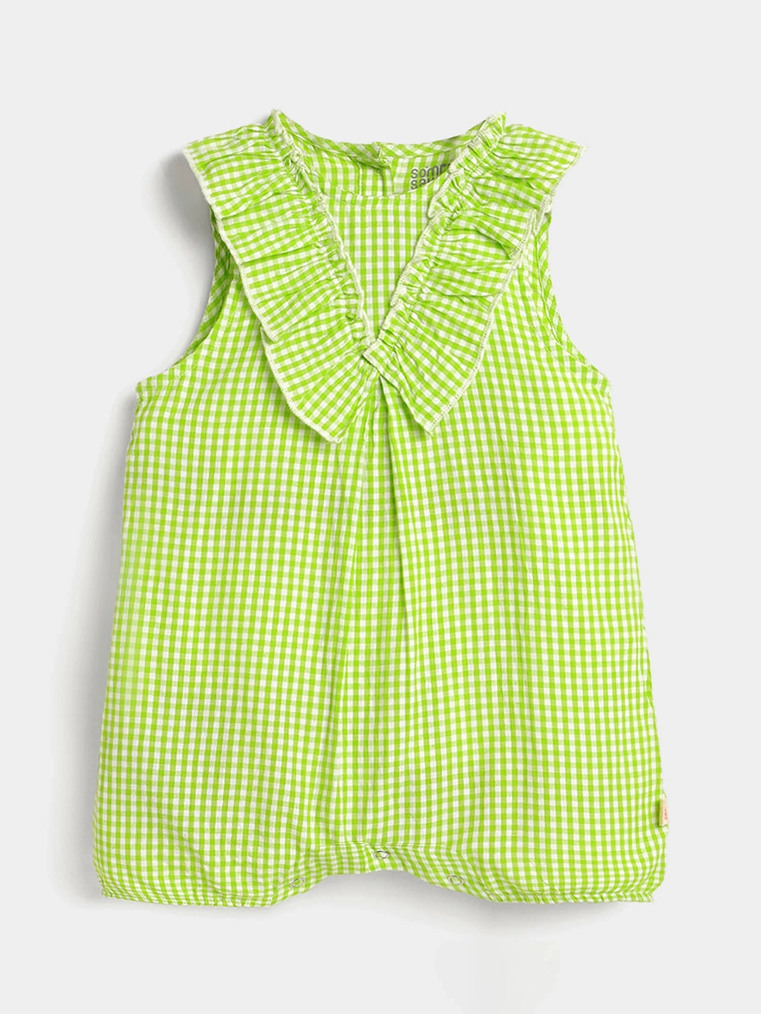 Gingham Cotton Romper
