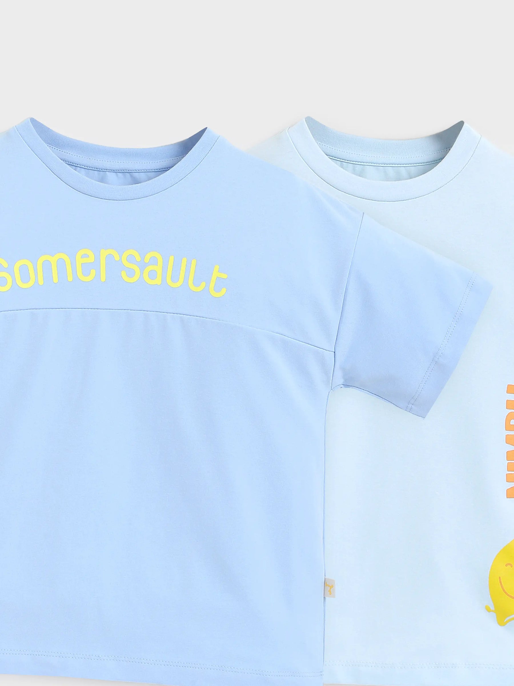 Boy Half Sleeve T-shirt Blue Green 1527