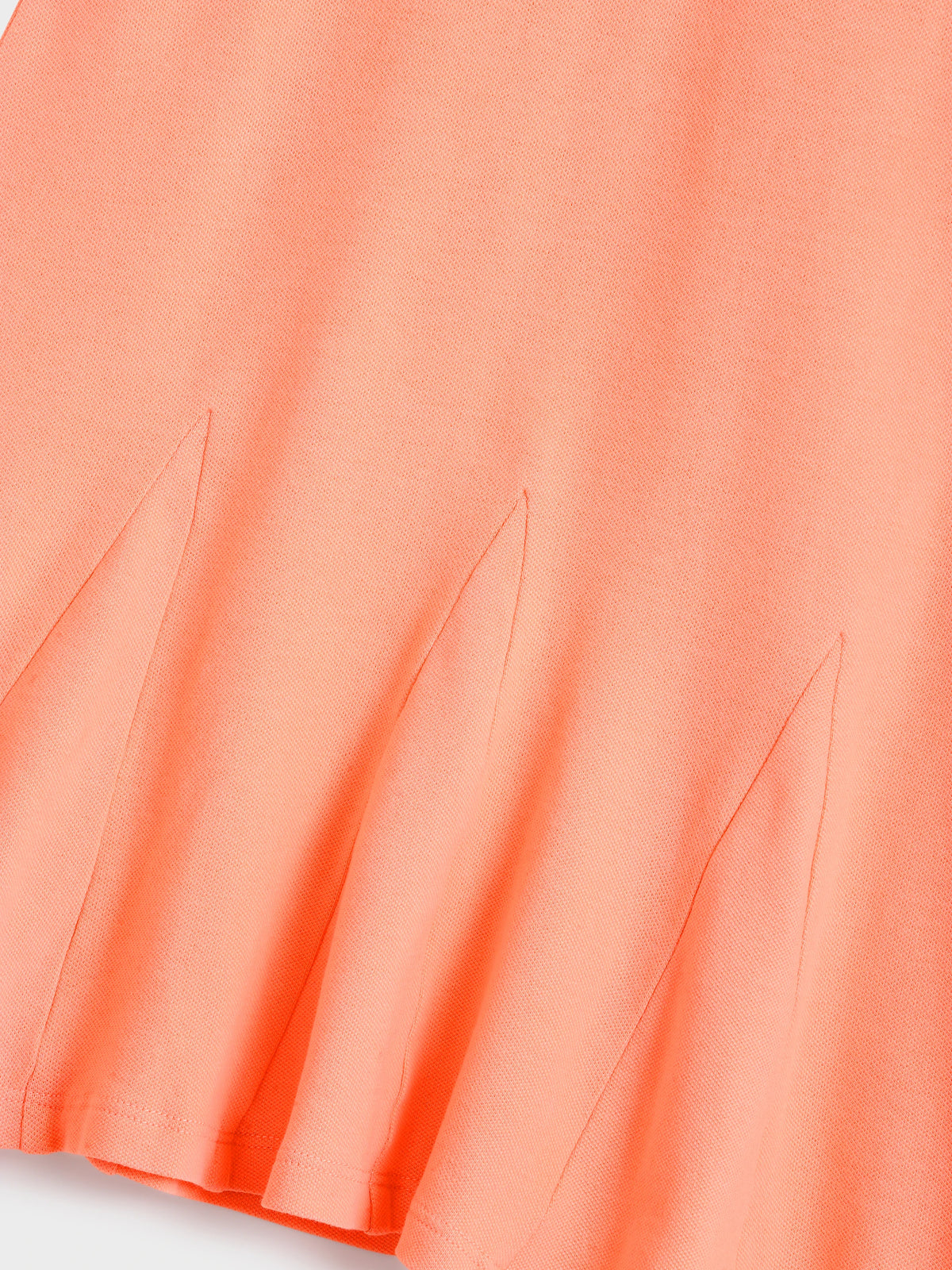Peach Sleeveless Polo Dress