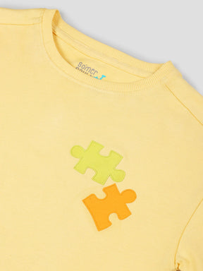 Happy Days Graphic Cotton T-Shirt Set for Boys