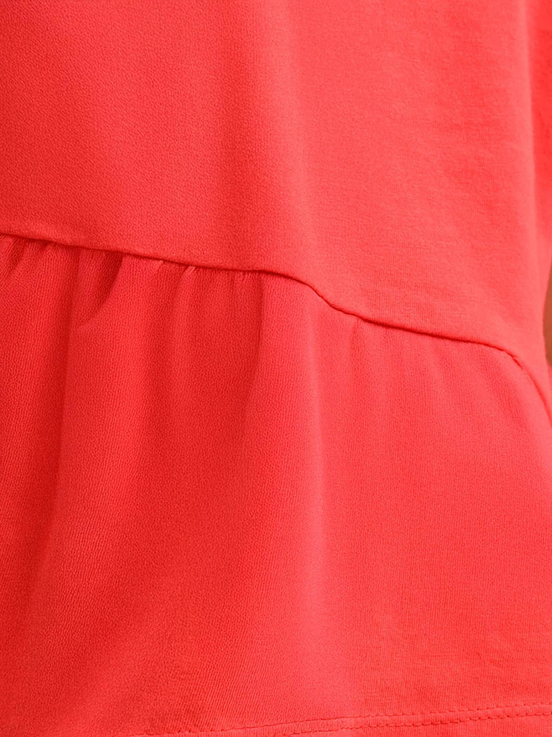 Red Ruffle Cotton Top