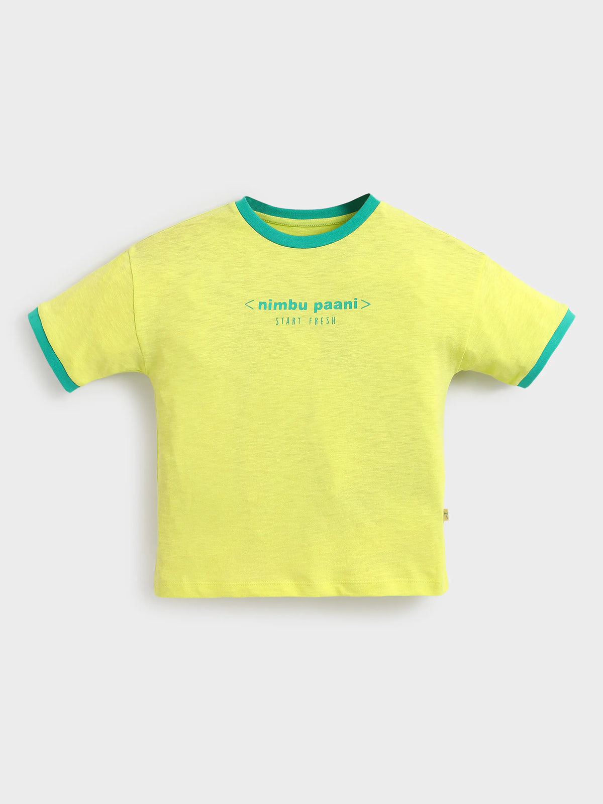 Boy Half Sleeve T-shirt Yellow 1516