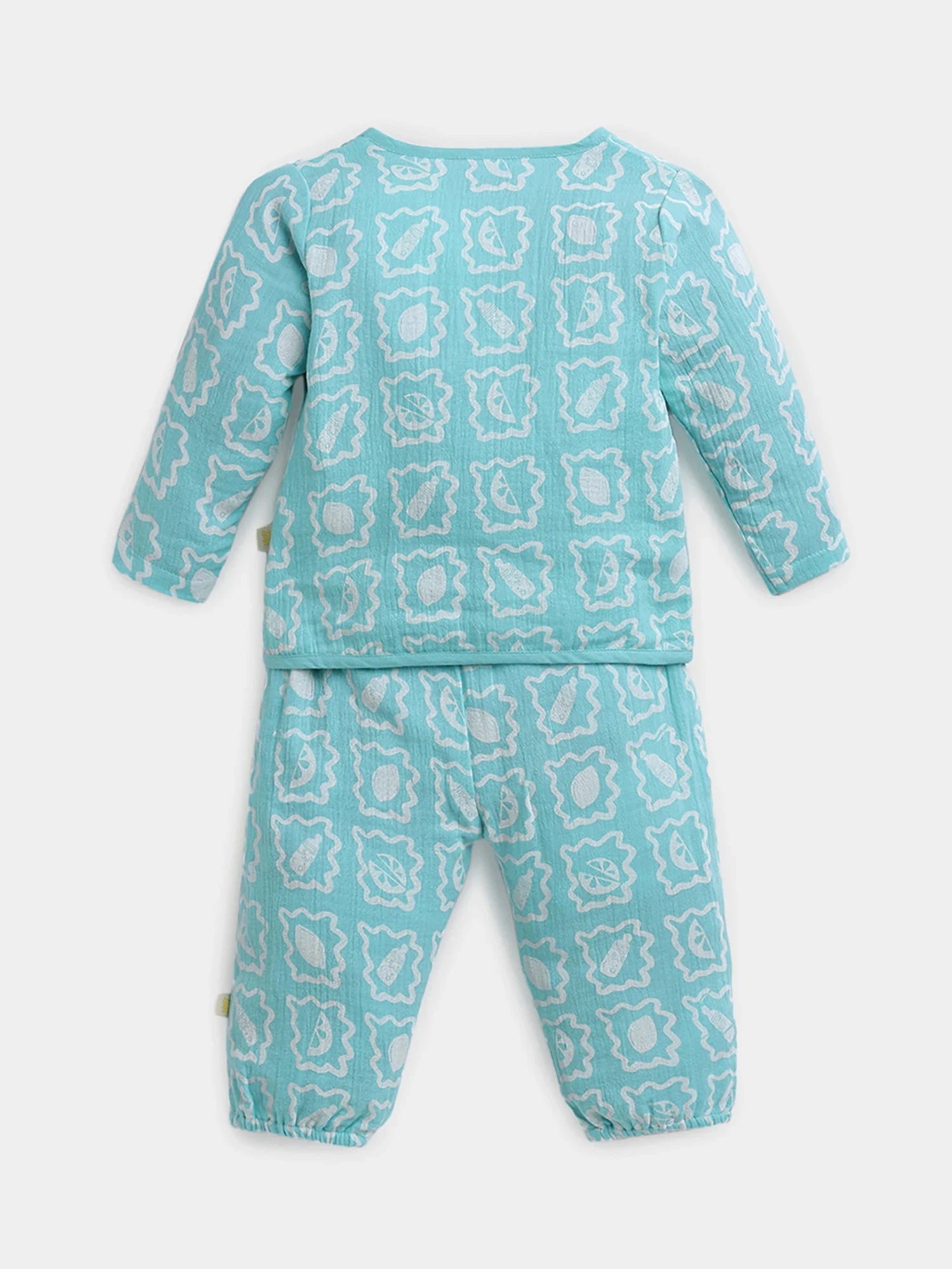 Soft Breeze Printed Jhabla Baby Boys Set