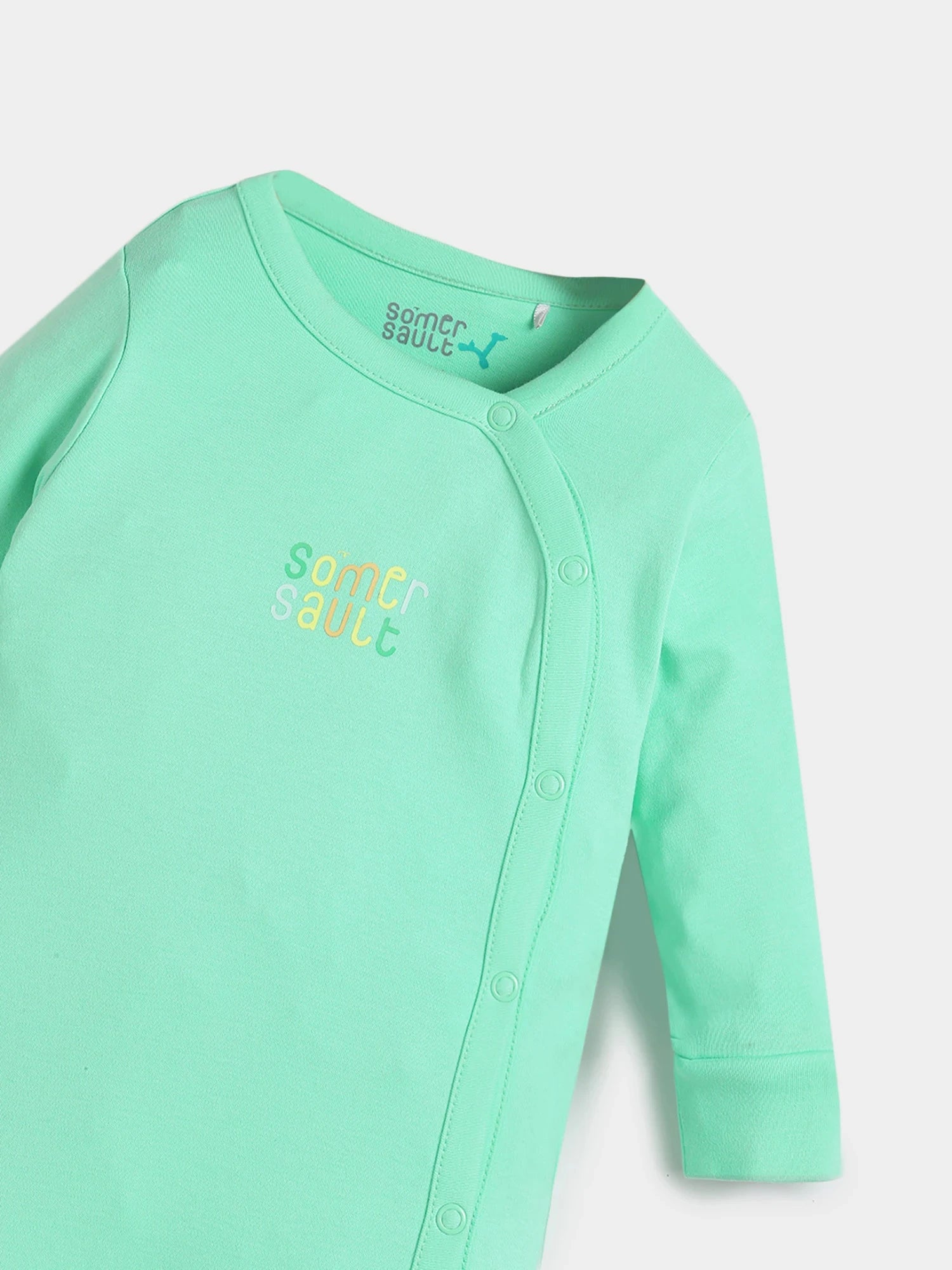 Pastel Full Sleeve Baby Sleepsuit Set