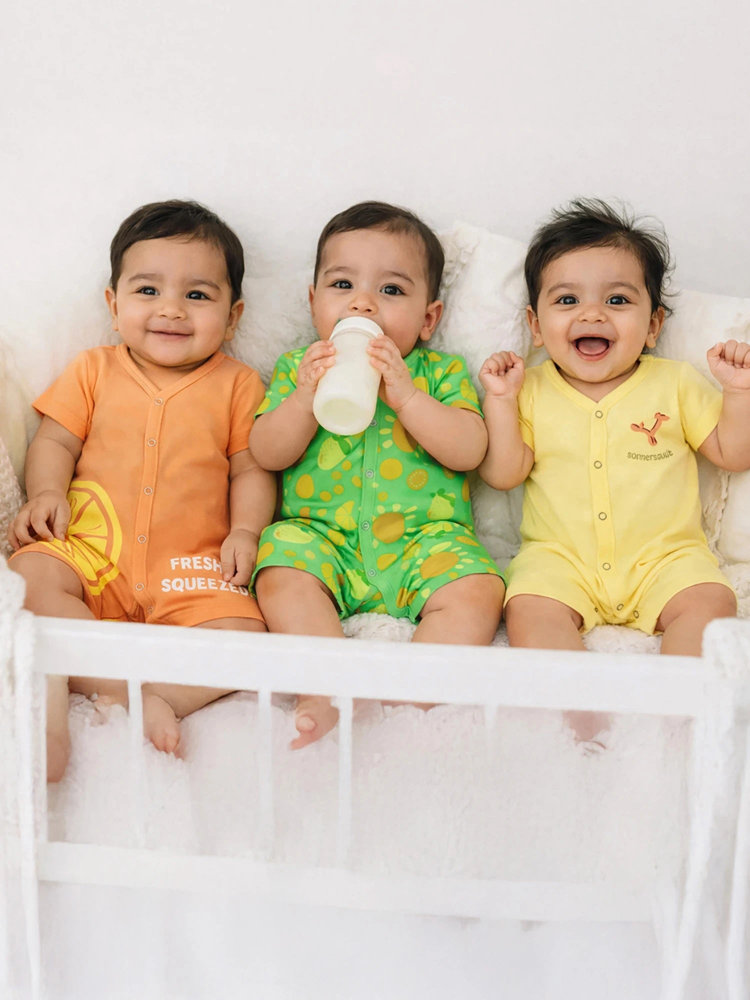 Pack of 3 Printed Romper
