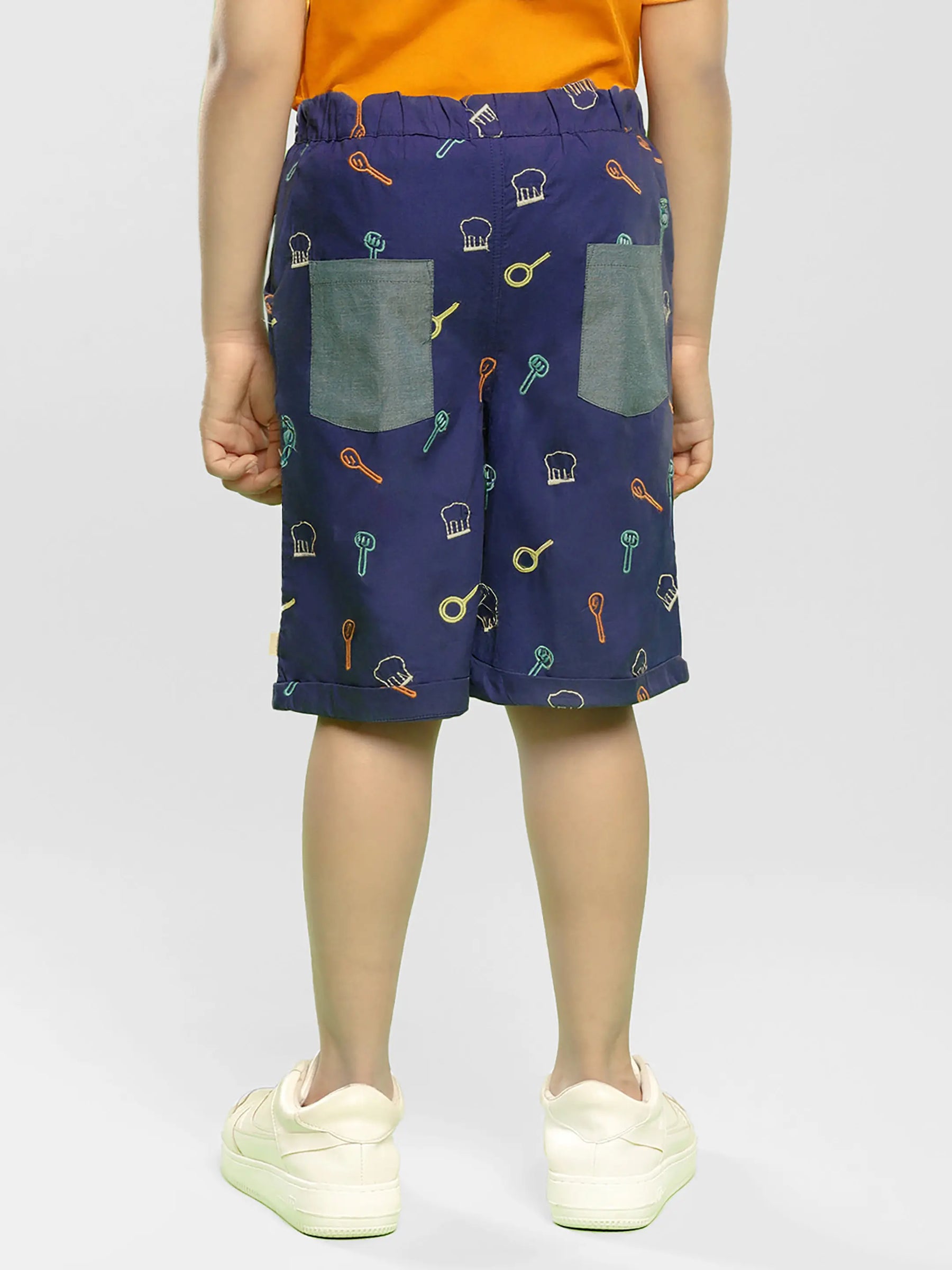 Kitchen Tools Cotton Bermuda Shorts