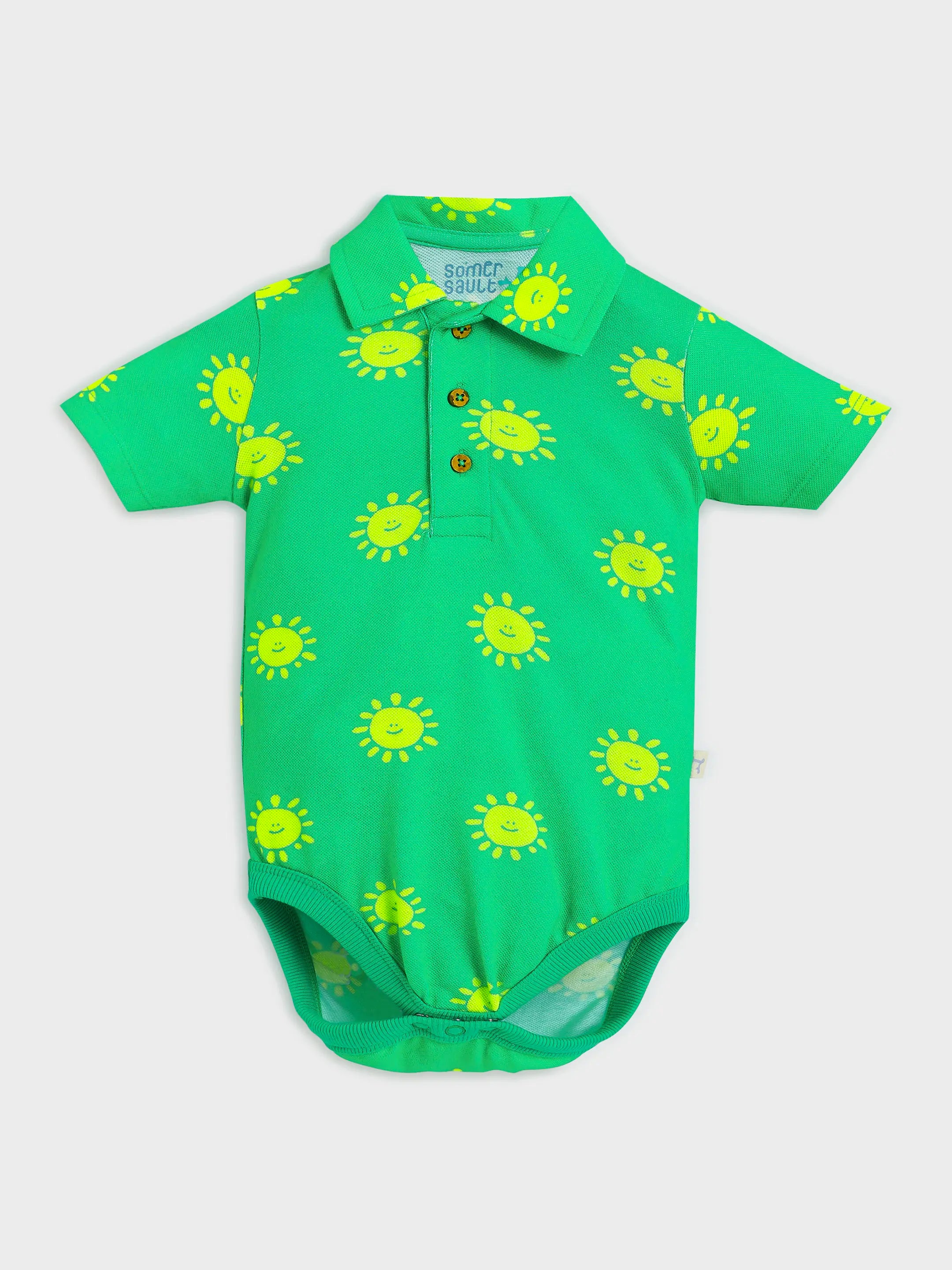 Green Sunshine Print Bodysuit