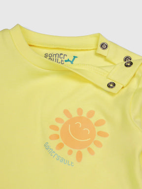 Sunny Day Printed Baby Girl Sleepsuit