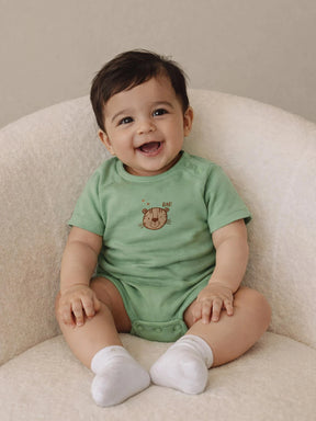 Little Cub Green Baby Boys Bodysuit