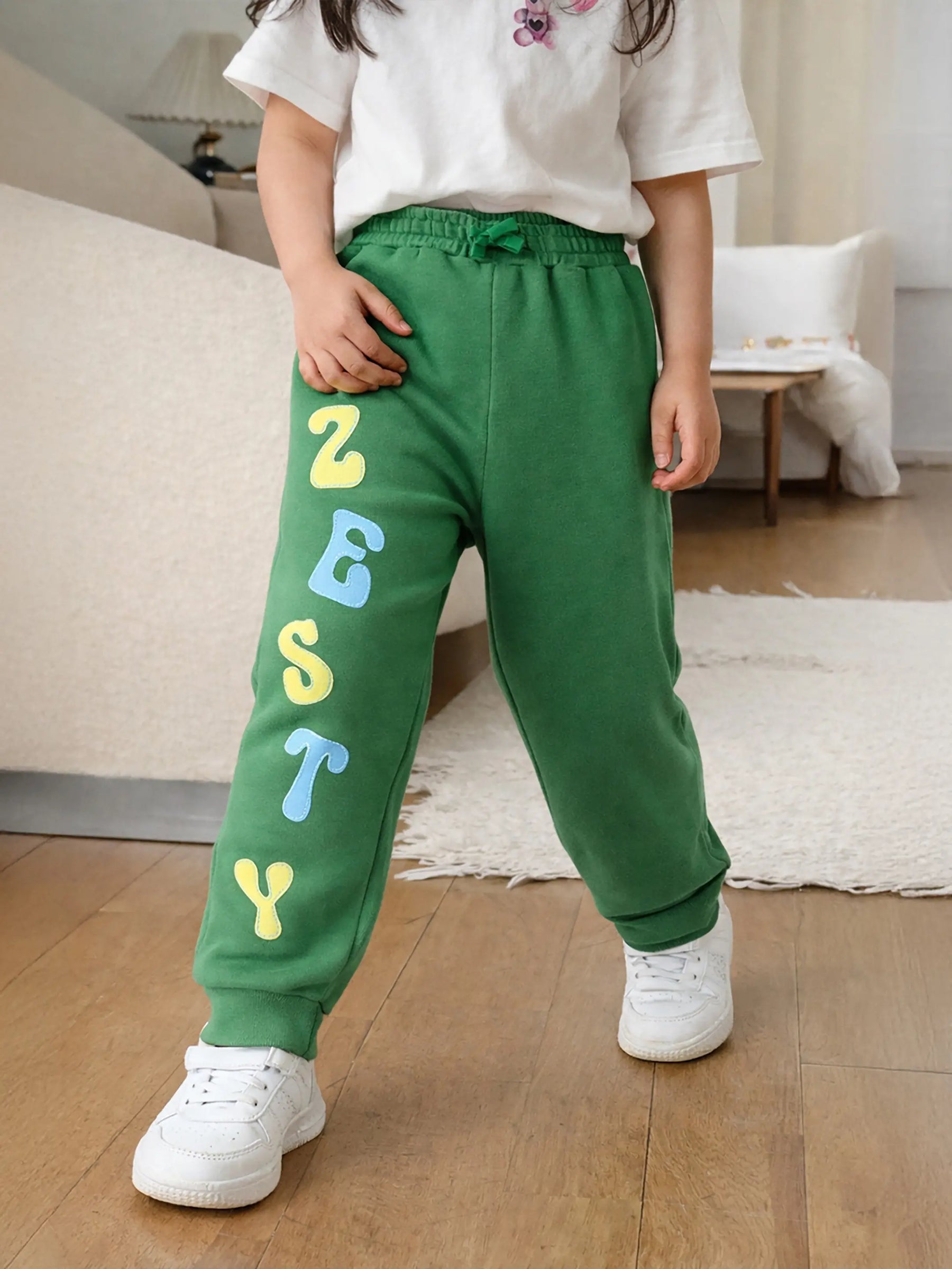 Girl Jogger Trousers Green 1550