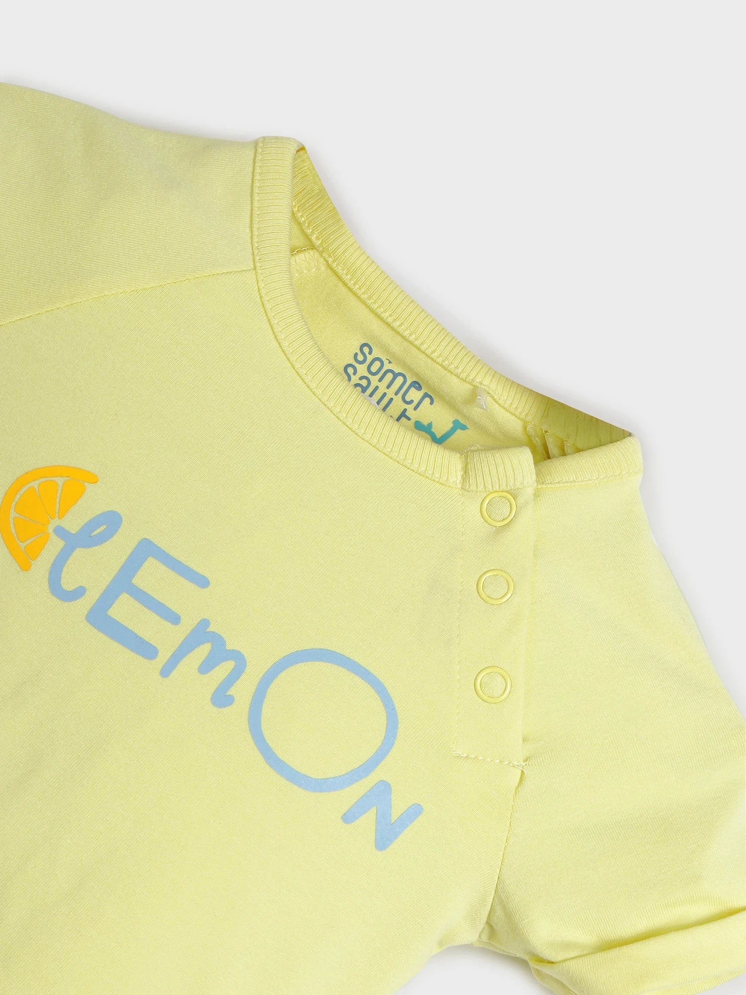 Lemon Graphic Baby Bodysuit Set