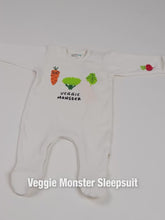 Veggie Monster Footed Cotton Sleepsuit