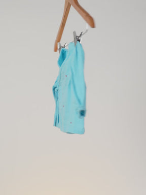 Embroidered Wrap Around Cotton Jhabla Set