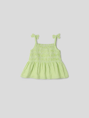 Green Gingham Strappy Top Somersault