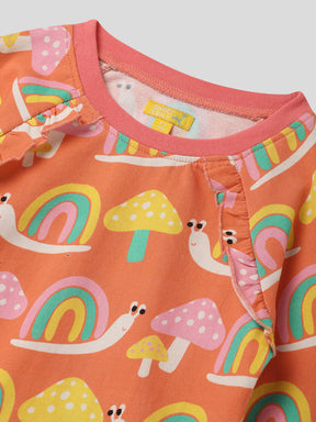 Rainbow Snail Sweatshirt Somersault