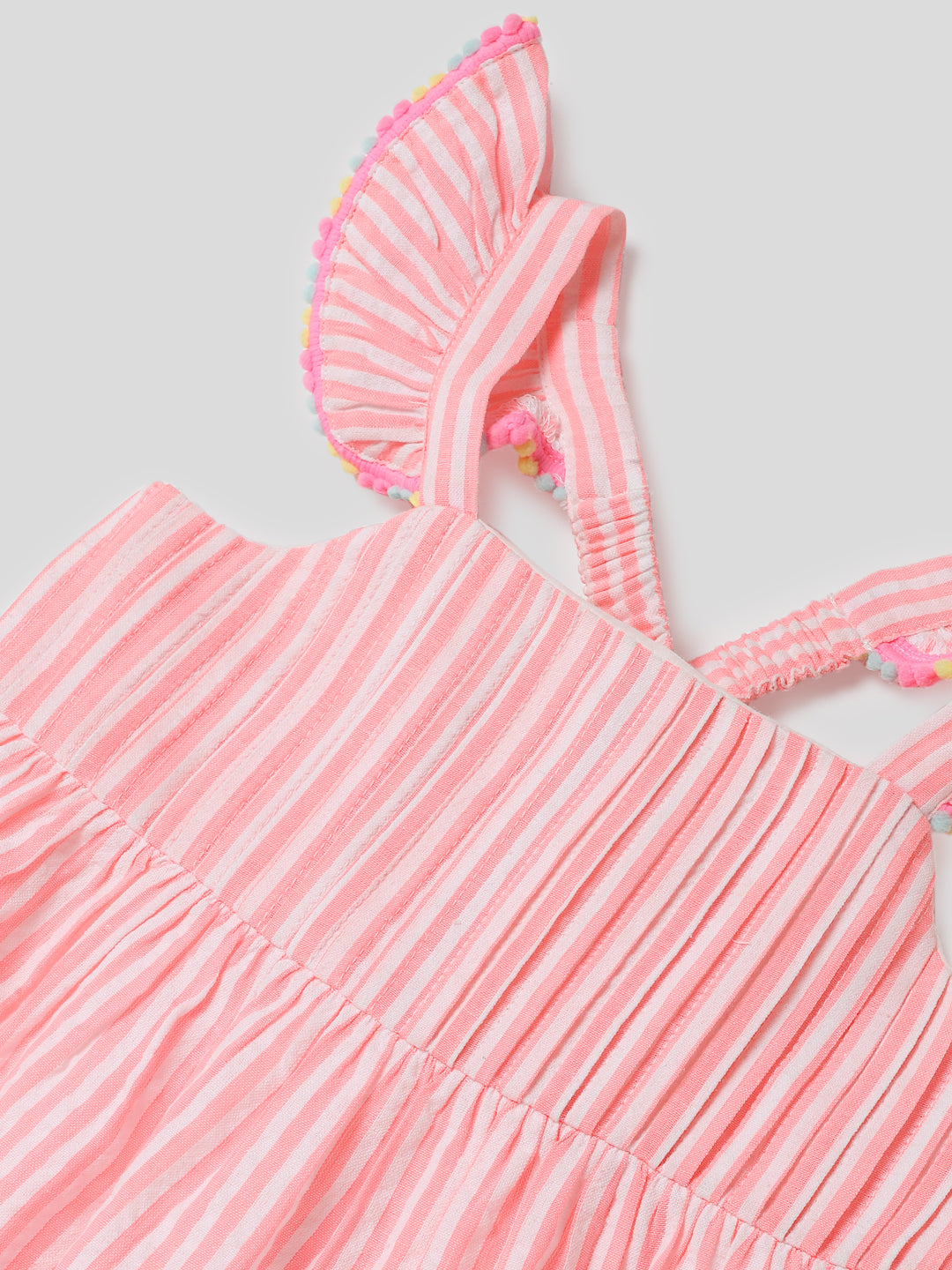 Pink Pop Striped Dress Somersault