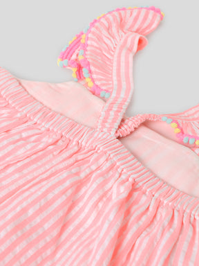 Pink Pop Striped Dress Somersault